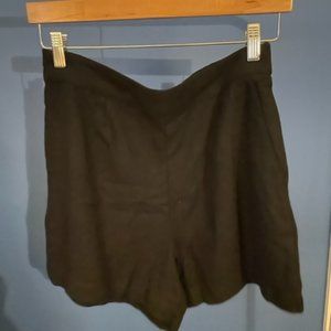 Black Linen Abercrombie Linen Short M